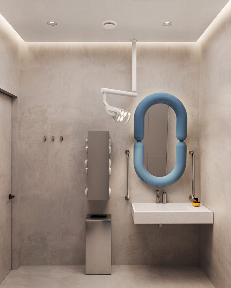 the interior embodies the EDEL LEICHT dental clinic’s core values