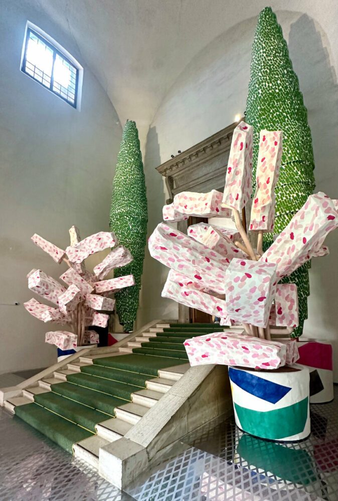 entrance to the celebration room | image © designboom