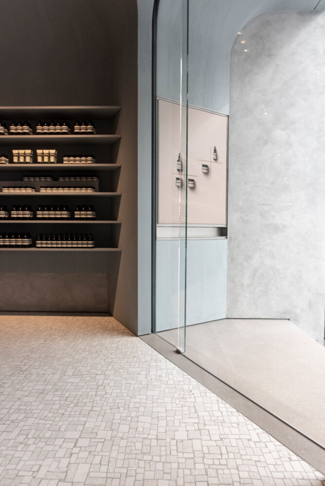 Aesop interior by MLKK studio, image courtesy of MLKK studio