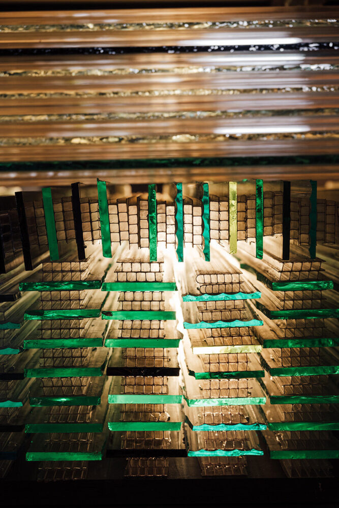 the use of tempered glass panels minimizes environmental impact