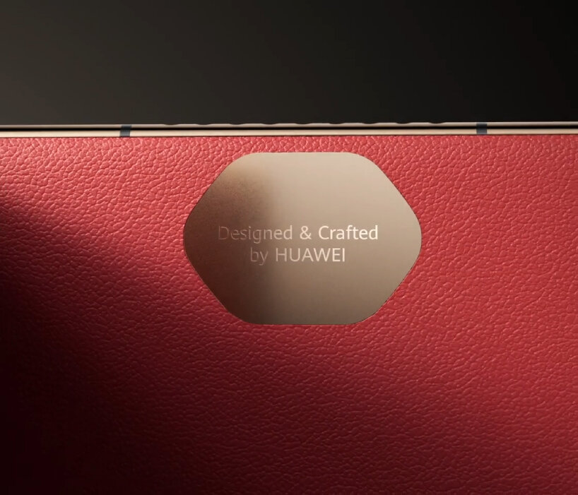 black gold linings detail the tri-fold smartphone