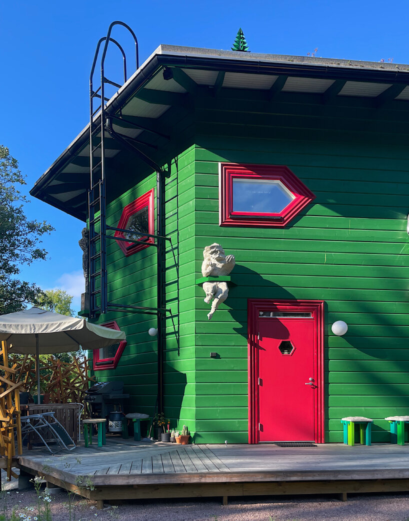from garlic-shaped sauna to leaf house: inside jan-erik andersson's liveable artworks in turku