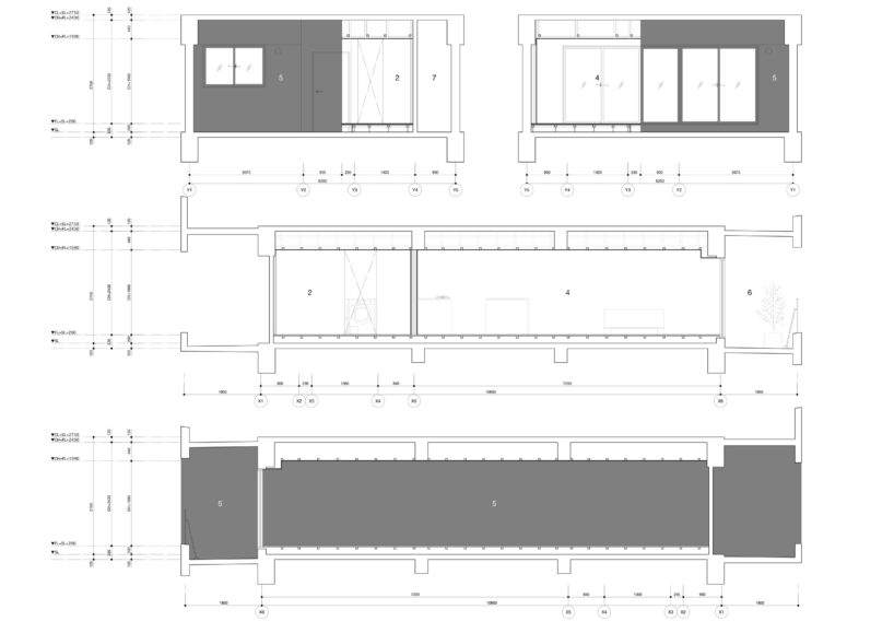 sections by Masato Takahashi Architects