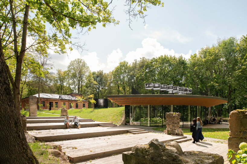 PUPA revitalizes historic red-brick manor in lithuania as contemporary art center