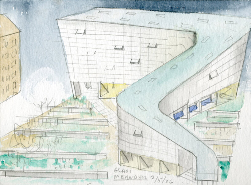 watercolor south view | © Steven Holl Architects