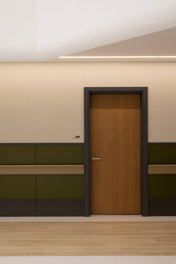 the material palette fosters a connection with nature