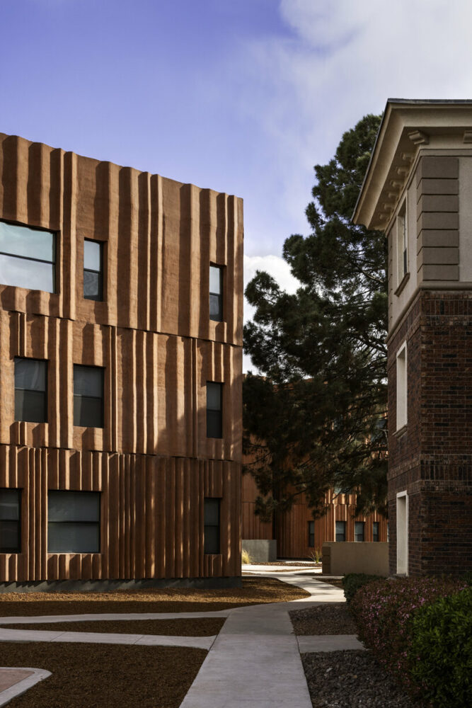 varying textures define the character of the project