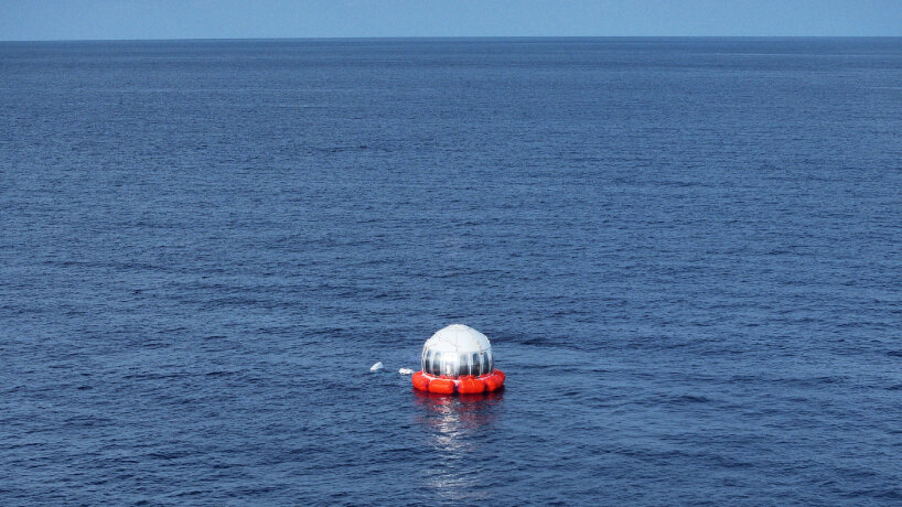 the journey last for about six hours before the capsule descended