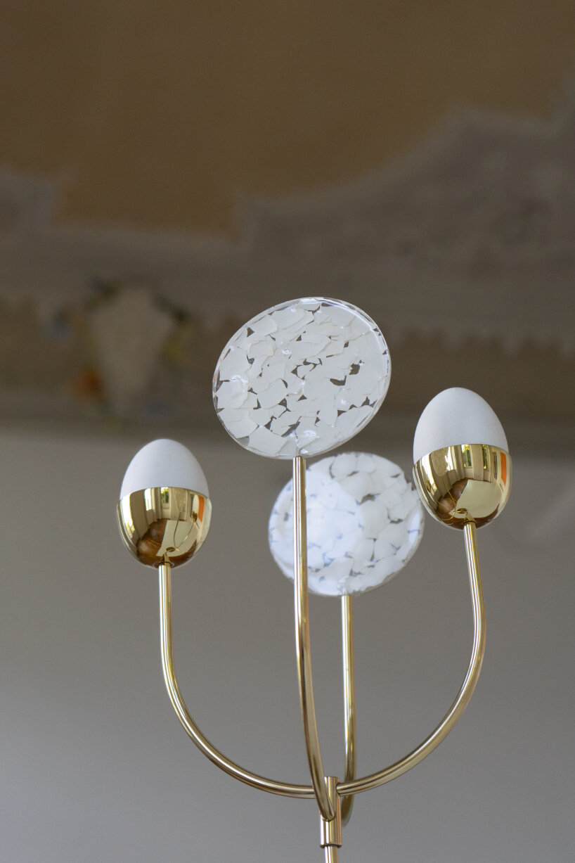 kinetic sculpture and egg holder by Studio Yellowdot