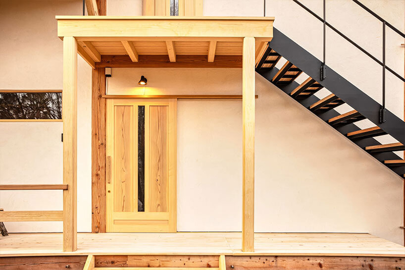 inspired by traditional Japanese sliding doors, crafted from select wood fitted with frosted glass slits