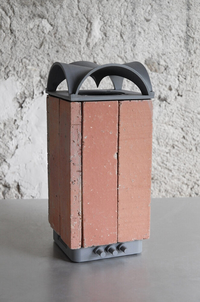 by utilizing natural clay, the device showcases the versatility of the material