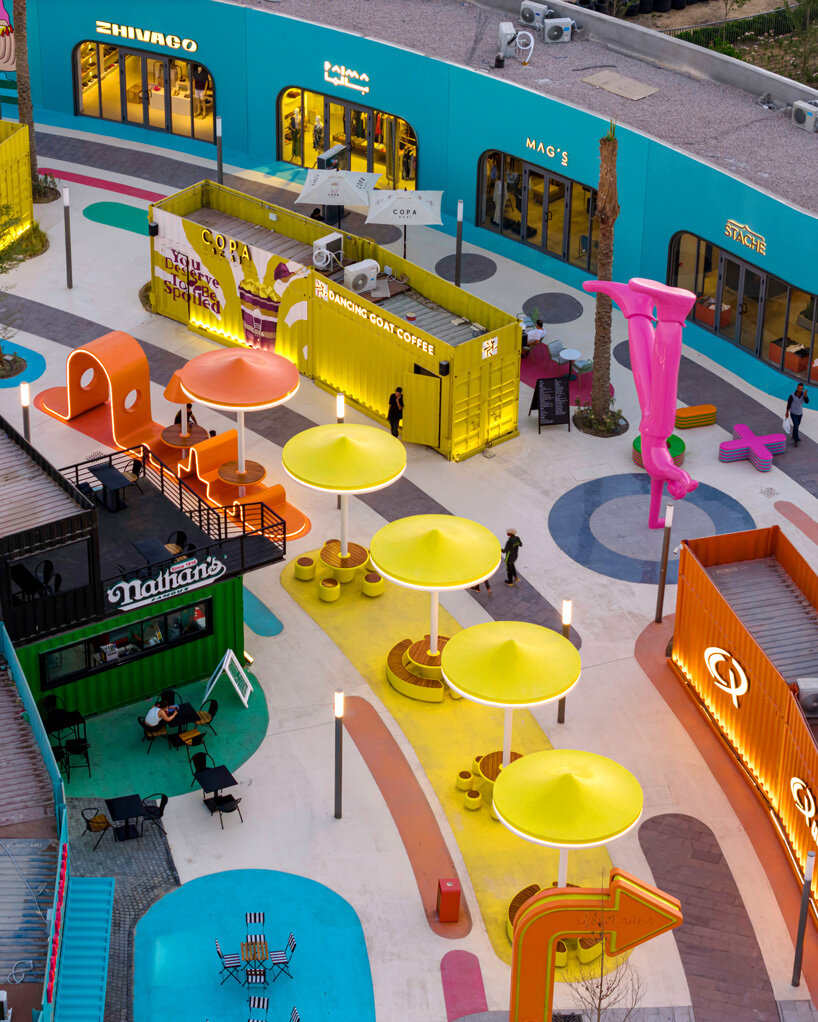 the playground and Kids Town provide interactive and engaging environments for children and families
