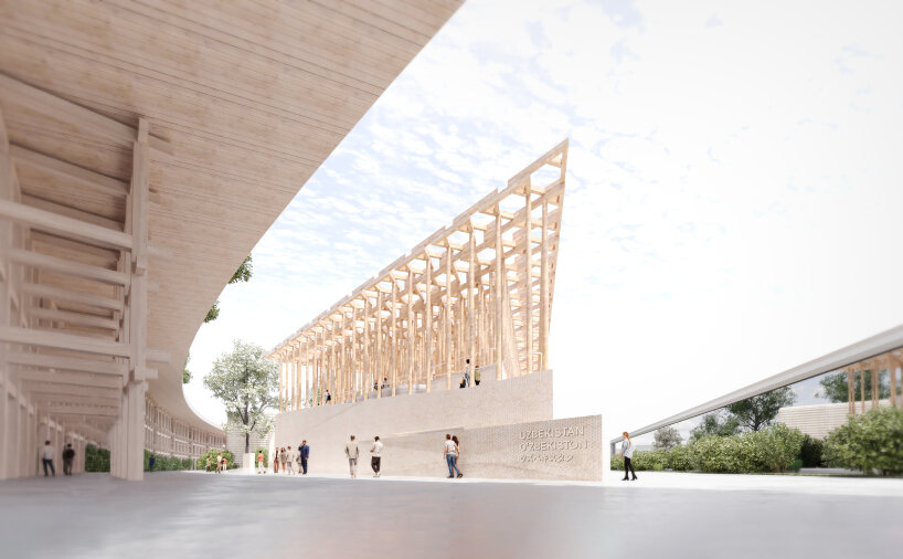 atelier brückner to create deconstructable wood pavilion for uzbekistan at expo 2025 osaka