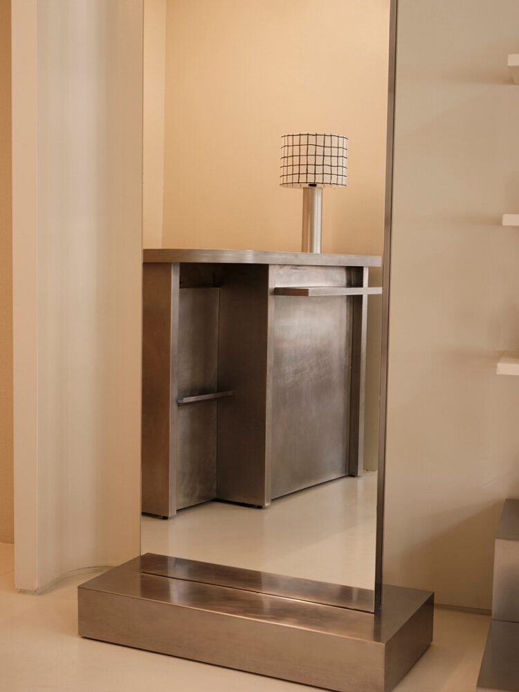 bespoke stainless-steel furniture by Nancy Katri