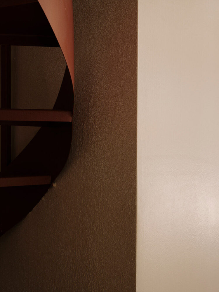 contrasting textures and design elements capture the journey from workshop to retail