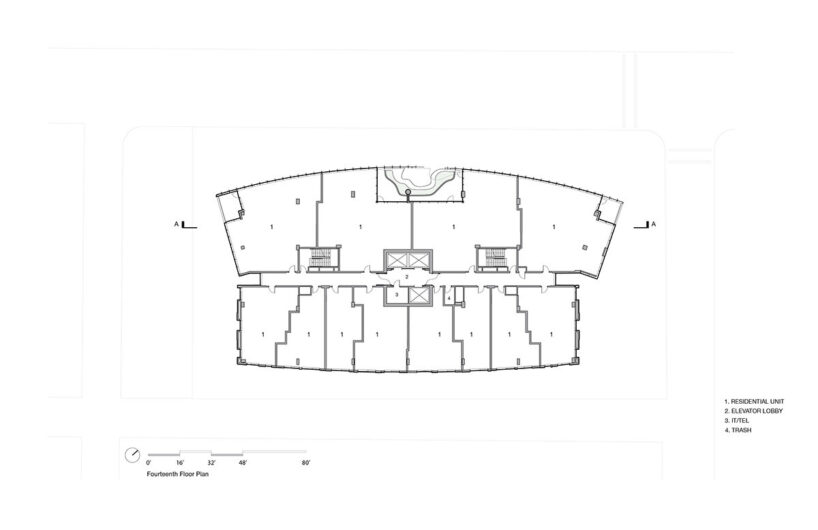 fourteenth floor plan