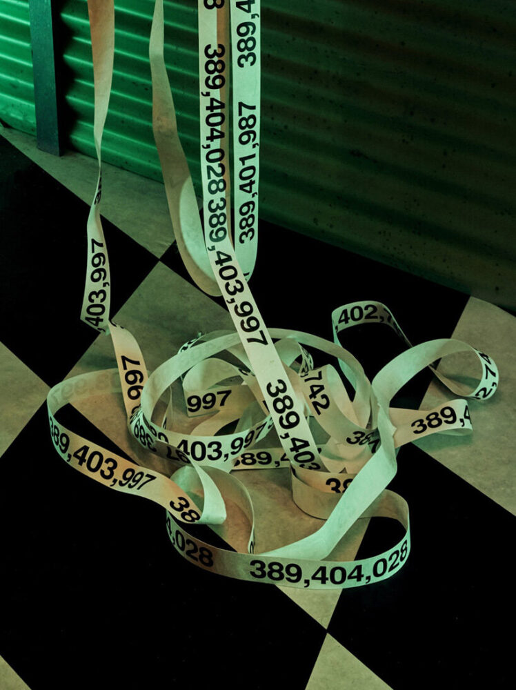 leading guests through spaces filled with spooky sculptures and paintings