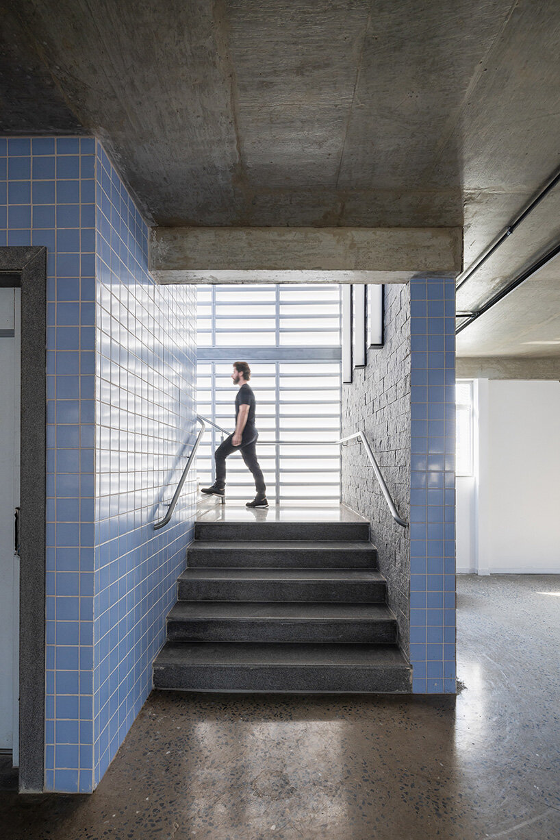 wide staircases and open-air terraces encourage interaction