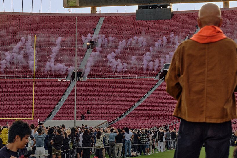 Cai Guo-Qiang, WE ARE: Explosion Event for PST ART, Act II: ‘WE ARE,’ 2024. Realized at LA Memorial Coliseum | image © Philip Cheung