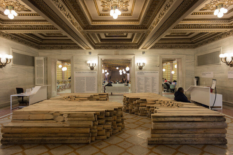Diébédo Francis Kéré, Place for Gathering, Chicago Cultural Center, CAB 1, image © Nathan Keay