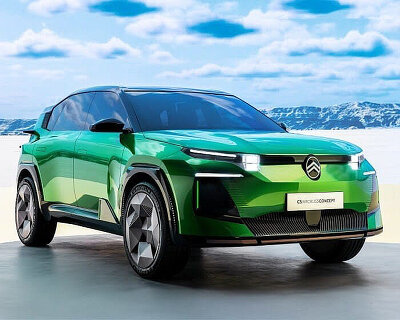 citroën premieres C5 aircross concept SUV at paris motor show 2024 with pyramidic tires