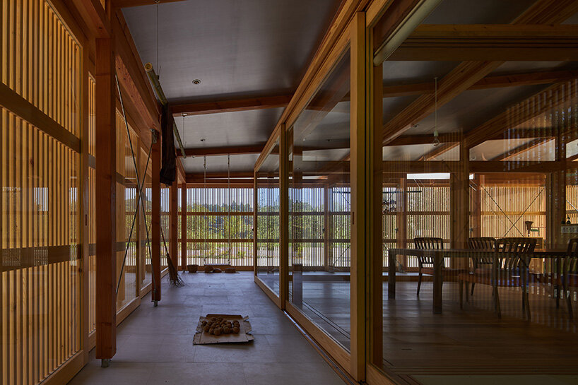 warm wooden flooring and finishes create an inviting atmosphere