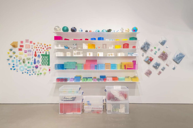 display of the colorful maquettes