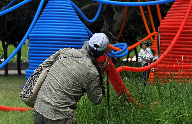 by day, the installation by Moradavaga connects people of all ages