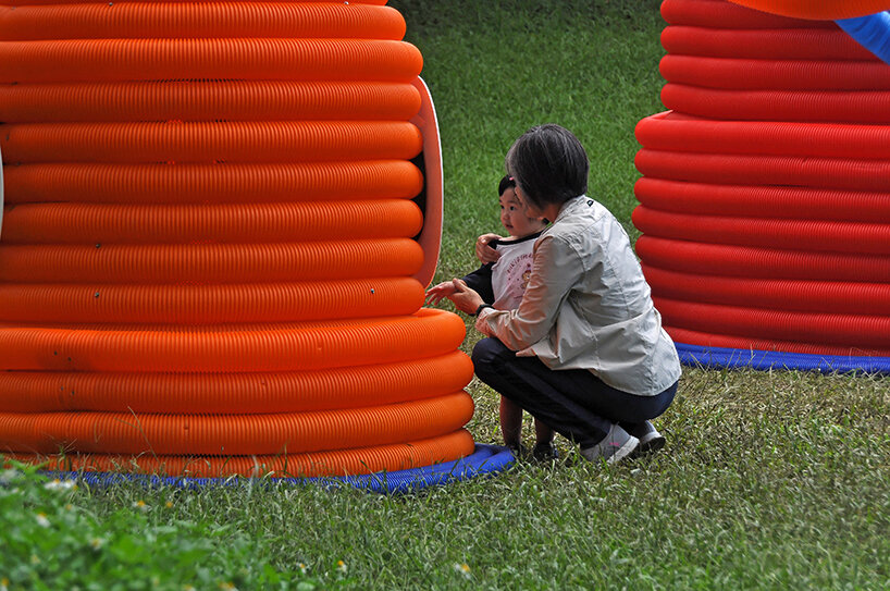 the tactile nature of the work allows participants to engage in a sensory experience