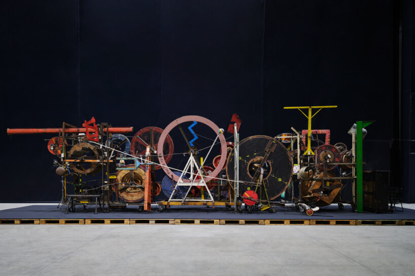 Jean Tinguely, Méta-Maxi, 1986 installation view, Pirelli HangarBicocca, Milan, 2024; on loan from the Mercedes-Benz Art Collection
