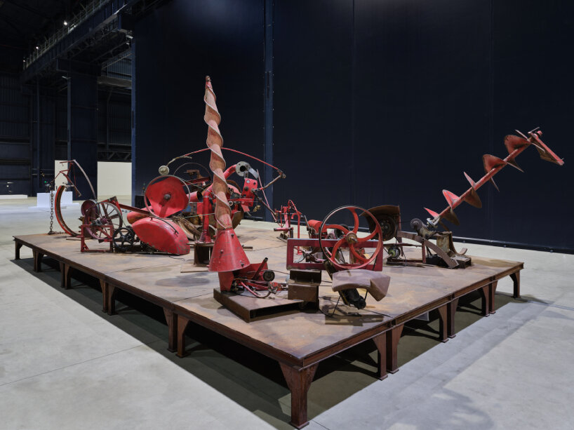 Jean Tinguely, Plateau agriculturel, 1978, installation view, Pirelli HangarBicocca, Milan, 2024 | courtesy of Museum Tinguely, Basel; donation Micheline und Claude Renard