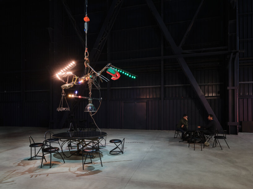Jean Tinguely, Café Kyoto, 1987 | nstallation view, Pirelli HangarBicocca, Milan, 2024 Museum Tinguely, Basel. Donation Niki de Saint Phalle. A cultural commitment of Roche