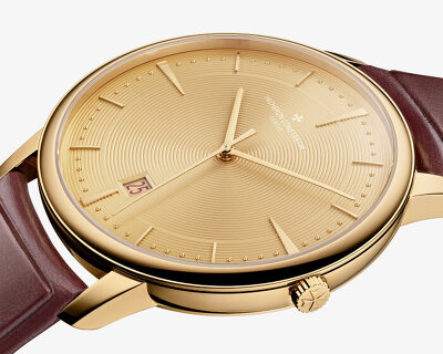 ora ïto shapes vacheron constantin’s patrimony watch with gold ripples and ‘pearls’ on dial