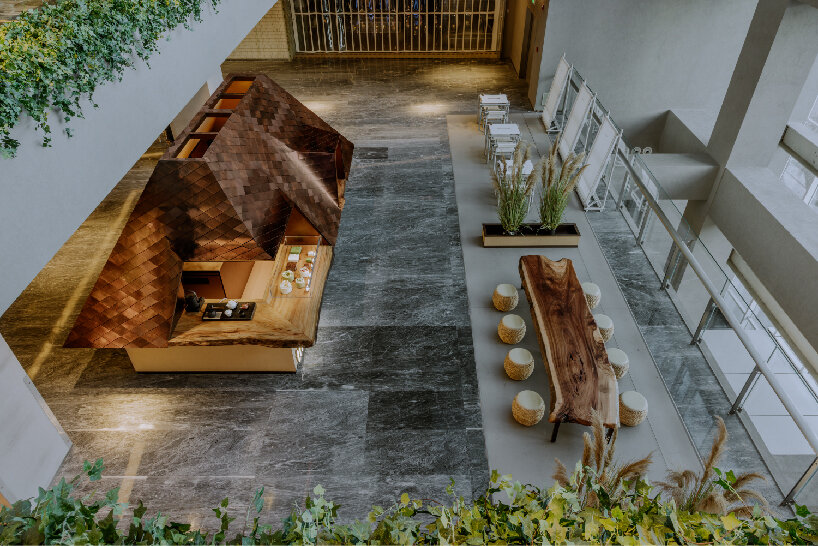 Vista aérea de ATRE Teahouse 1, tercer piso, distrito oeste de Taikoo Li, Sanlitun, Beijing