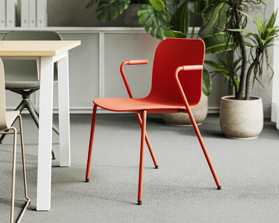 RIM's multipurpose lambda chair molds greek-inspired design into versatile solution