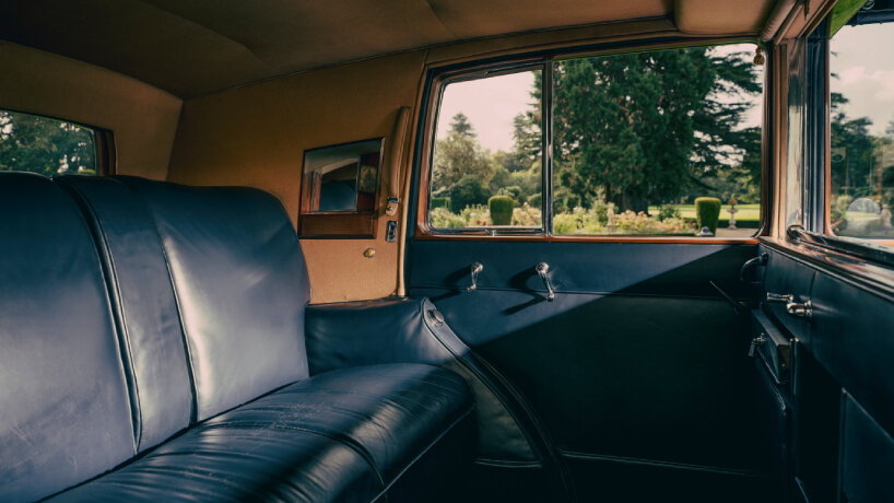 interior view of the 1937 Phantom III Sedanca de Ville motor car