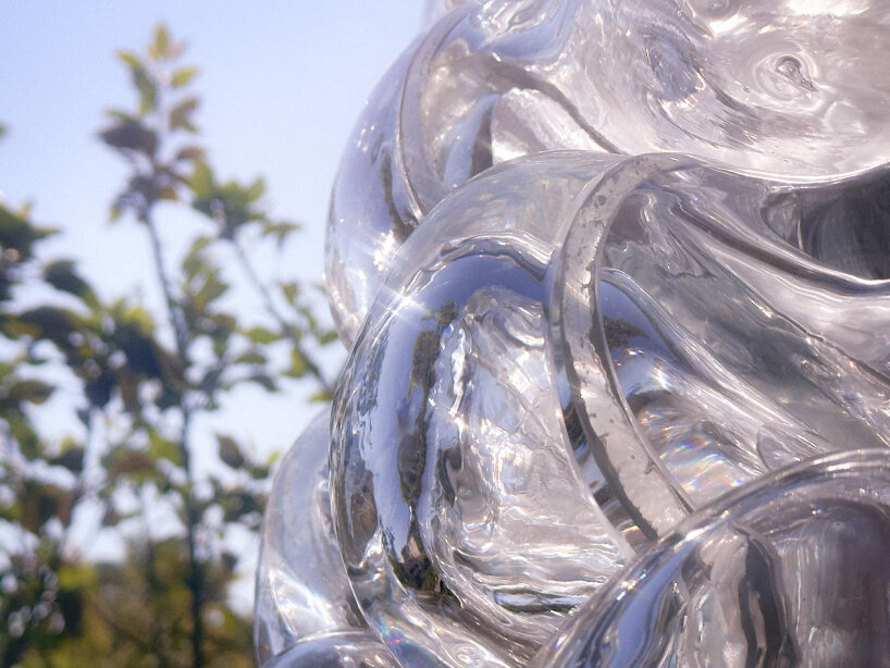 glass blown stereotomy shapes tomoko sauvage and AAU anastas' sound installation