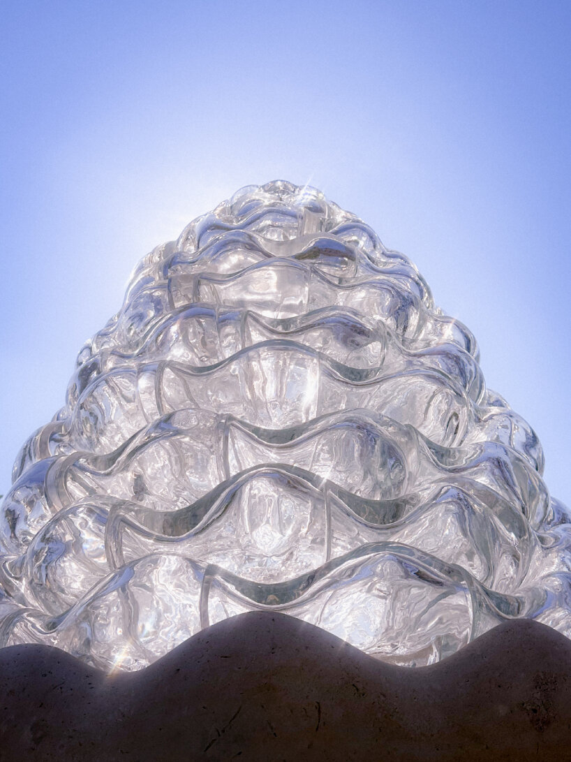 glass blown stereotomy shapes tomoko sauvage and AAU anastas' sound installation