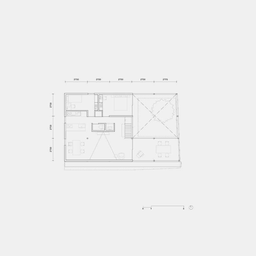 second floor plan by GOYA SCHRÖDER & associates