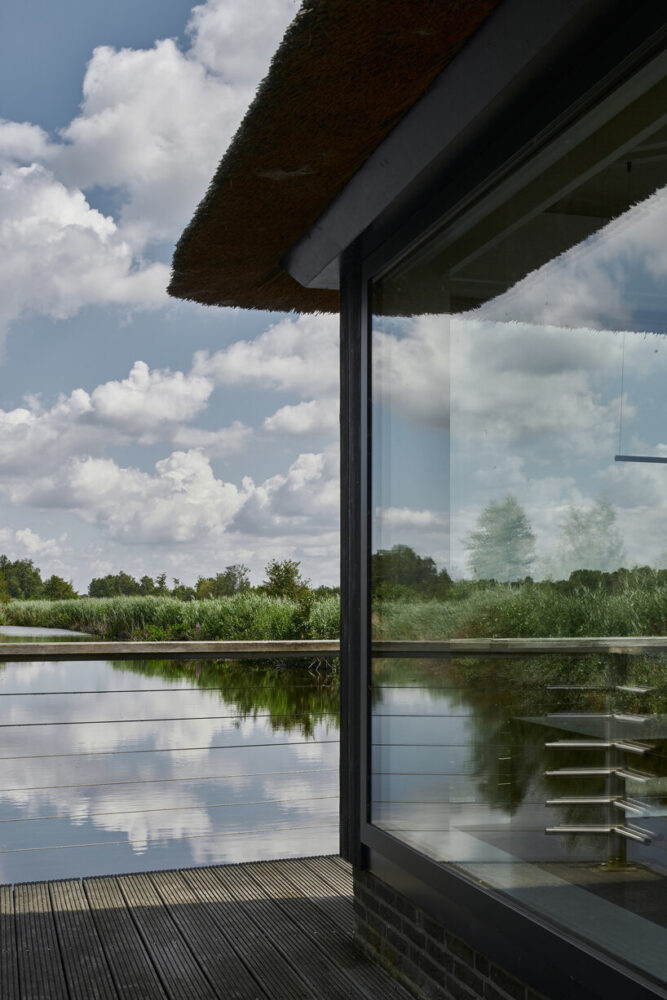 anthracite tones saturate the interior