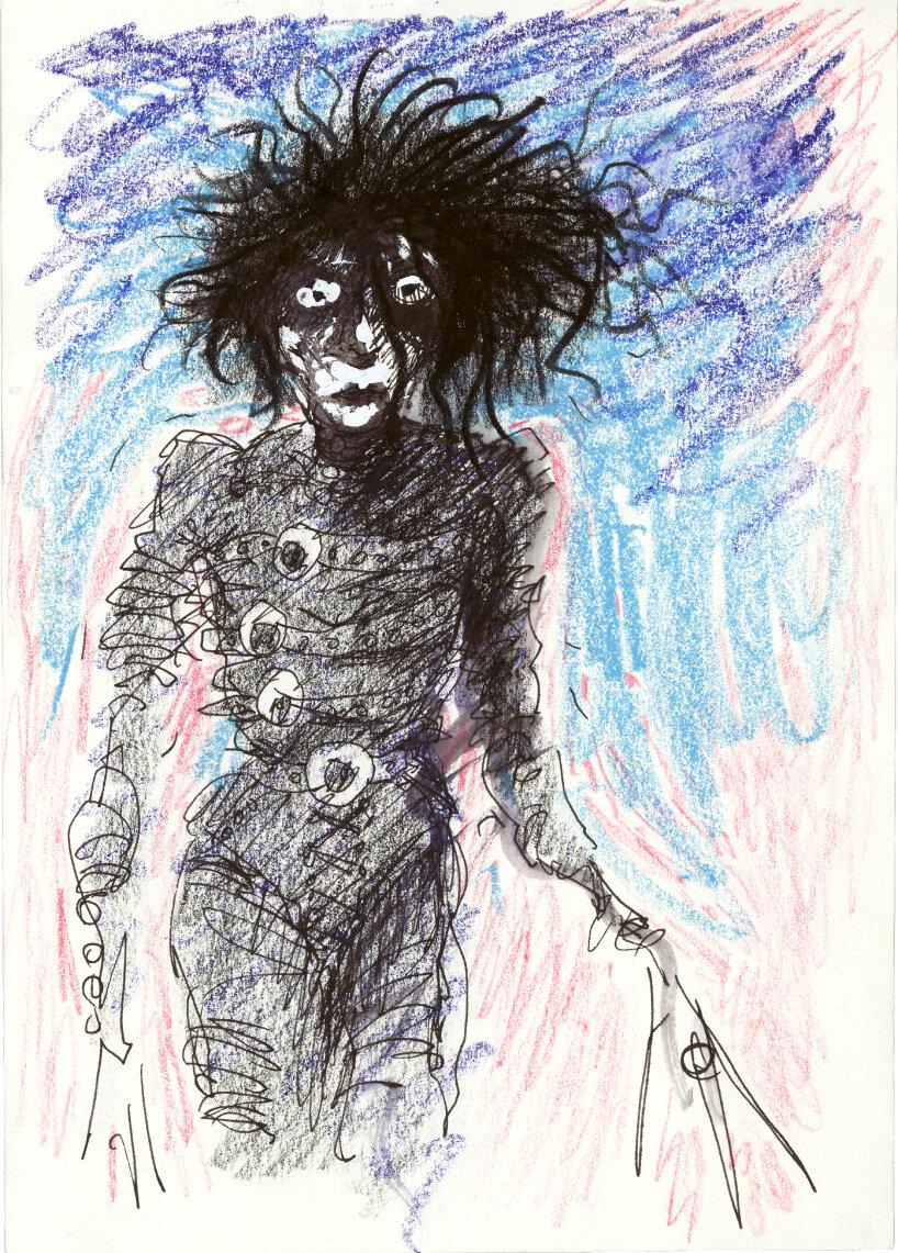 Tim Burton, Untitled (Edward Scissorhands), 1990. EDWARD SCISSORHANDS ©1990. 20th Century Studios, Inc.