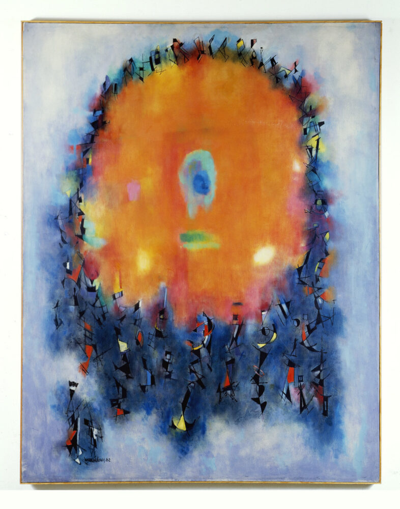 Norman Lewis, Bonfire, 1962. oil on canvas, 64 × 49 7/8 in. Studio Museum in Harlem; gift of the Estate of Norman Lewis 1981.1.2. photo by Marc Bernier © Estate of Norman Lewis, courtesy Michael Rosenfeld Gallery LLC, New York, NY