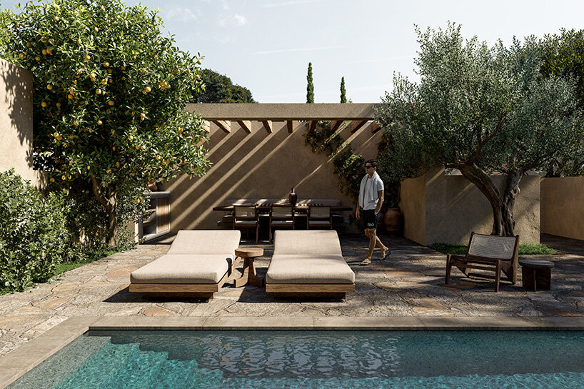 carefully placed landscaping connects inside and out