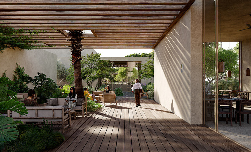 wooden pergolas filter sunlight