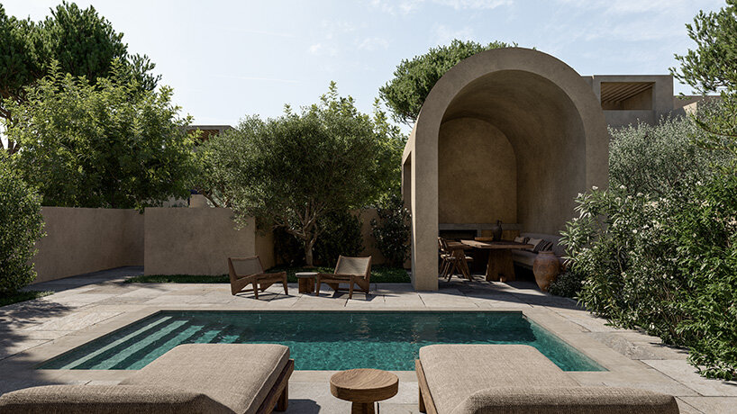 this green space provides a tranquil retreat for residents