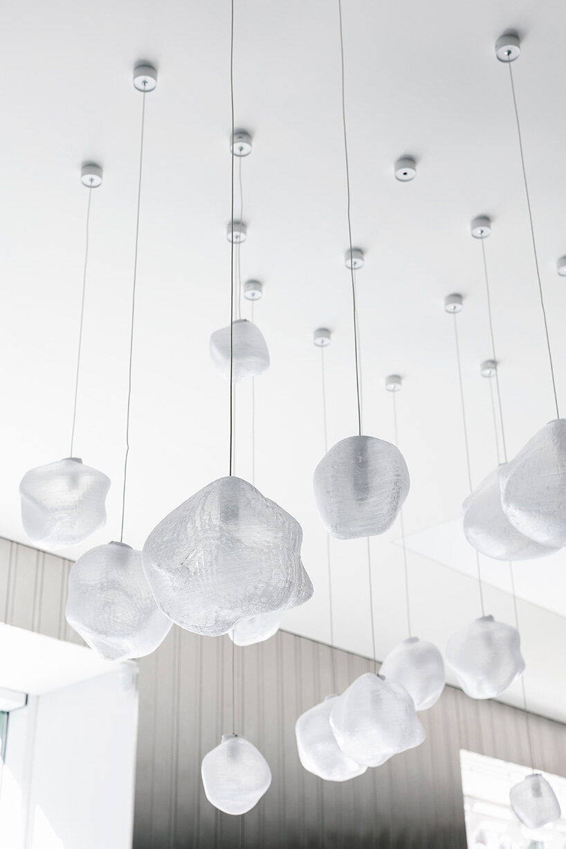 the lighting enhances the space without harsh glares