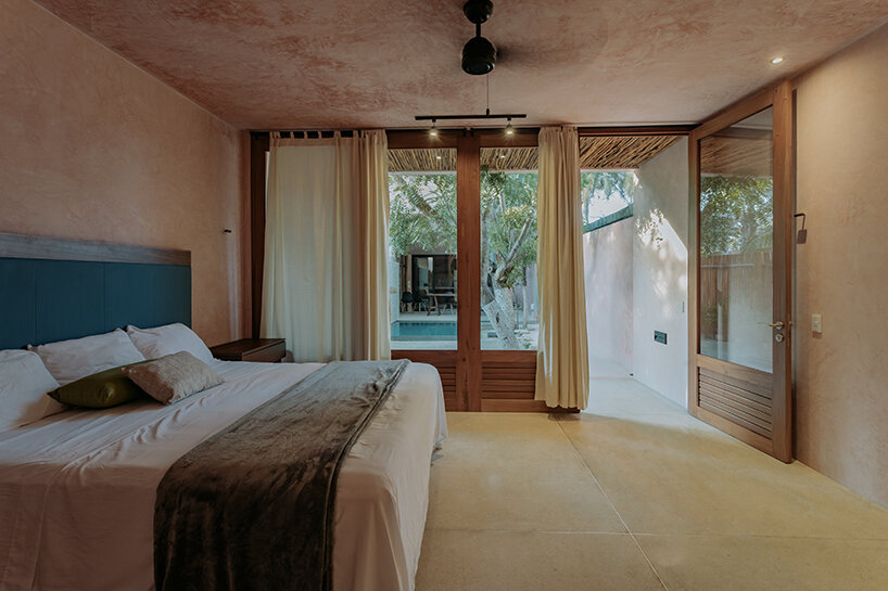 located at the southern edge of the property, each of the bedrooms includes a closet and ensuite