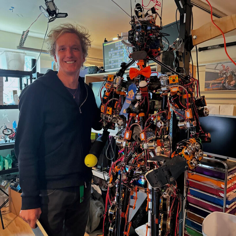 Yves Behar with Kind Humanoid's robot