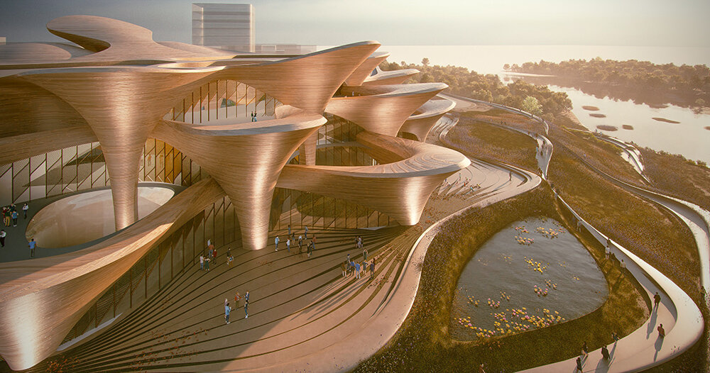zaha hadid architects designs center celebrating uzbekistan culture