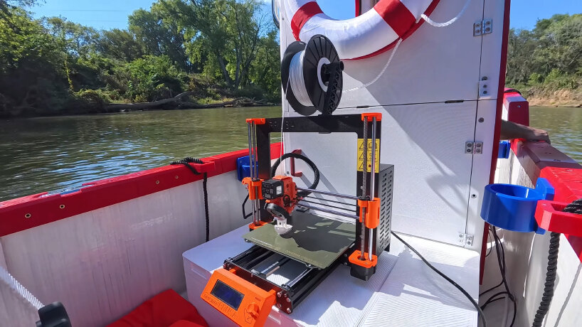 view of the 3D printer Dr. D-Flo uses